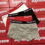 Supreme男士純棉四角內褲 4條裝