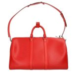 Supreme x Louis Vuitton Keepall 45 Epi皮革 波士頓包
