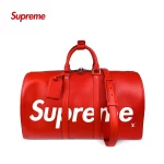 Supreme X Louis Vuitton Keepall 45 Epi皮革 波士頓包