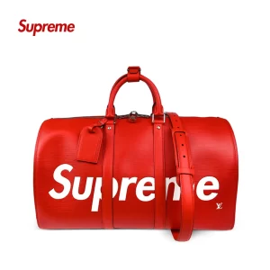 Supreme X Louis Vuitton Keepall 45 Epi皮革 波士頓包