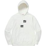 Supreme x CDG Split Box Logo 聯名款連帽衛衣 錯位分割Logo 休閒帽T