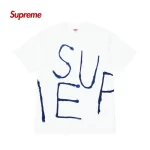 Supreme Painted Tee 胸前英文Logo塗鴉 彩繪字母短袖T恤
