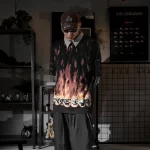 Supreme x MM6 聯名款 馬吉拉火焰骷髅 短袖T恤 黑色
