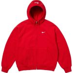 Supreme × NIKE聯名款 刺繡Logo 寬鬆加絨加厚針織運動外套