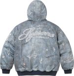 Supreme x HJR Trompe L’oeil 聯名款 做舊3D數碼印花牛仔 保暖夾克
