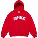美式潮牌 Supreme 胸前刺繡Logo連帽衛衣 休閒加絨保暖外套