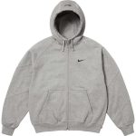 Supreme × NIKE聯名款 刺繡Logo 寬鬆加絨加厚針織運動外套