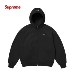 Supreme × NIKE聯名款 寬鬆加絨加厚針織運動外套