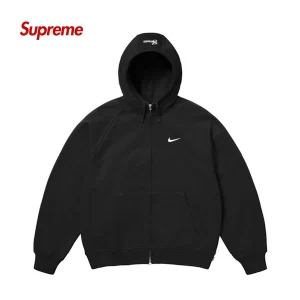 Supreme × NIKE聯名款 寬鬆加絨加厚針織運動外套