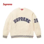 Supreme 弧形Logo毛絨款毛衣 冬季保暖