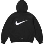 Supreme × NIKE聯名款 刺繡Logo 寬鬆加絨加厚針織運動外套